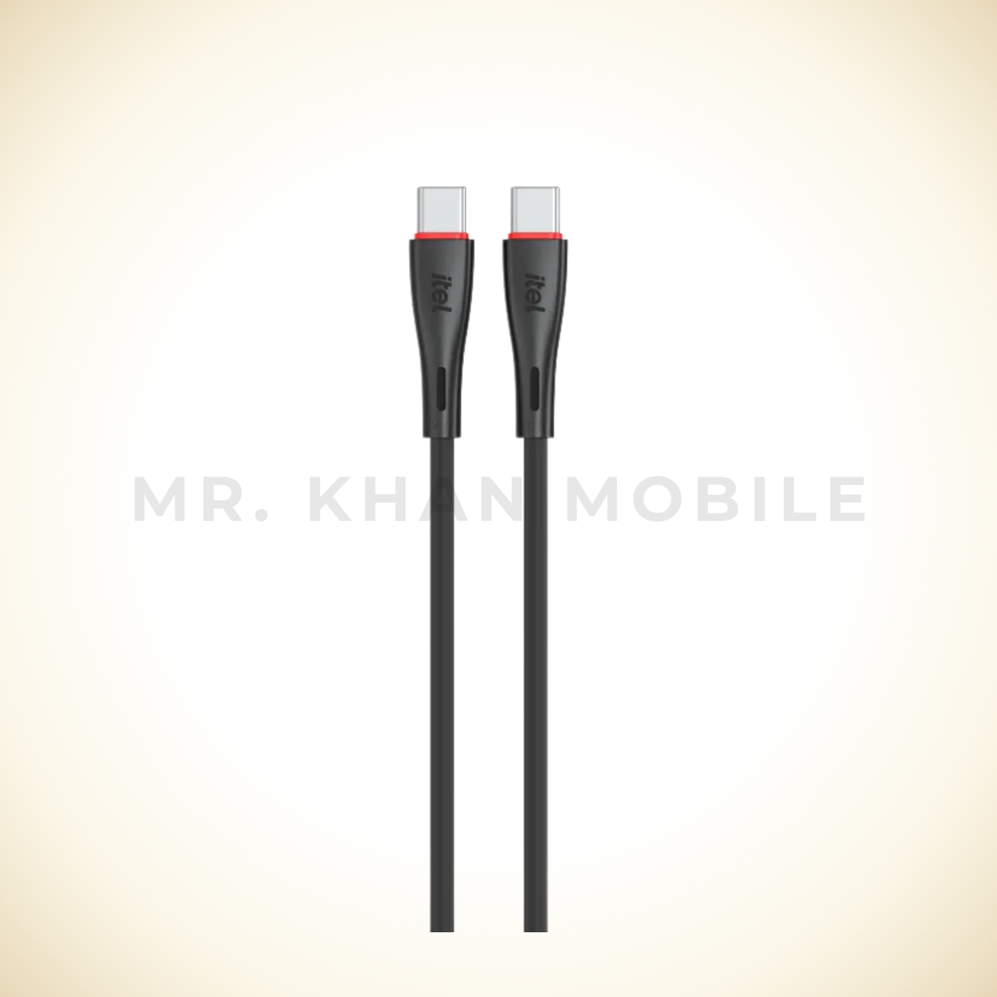 itel Cable Pulse C60S Type-C to Type-C Data Cable, 2.4A Fast Charging, High-Speed Data Transfer, 1 Meter Long, Premium White Finish