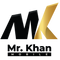 Logo of Mr. Khan Mobile with black and gold design on a white background