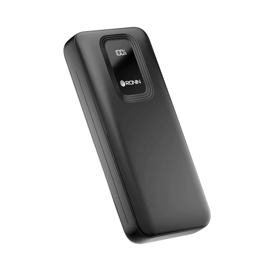 R-4020 Power Bank 10000mAh in Black – Side View