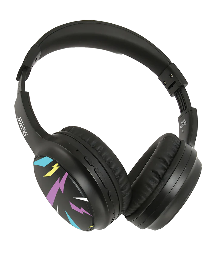 Bluetooth V5.3 ANC Black Headphones — Foldable Compact Design for Easy Portability
