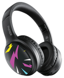 Bluetooth V5.3 ANC Black Headphones — Front View with Sleek Over-Ear Design