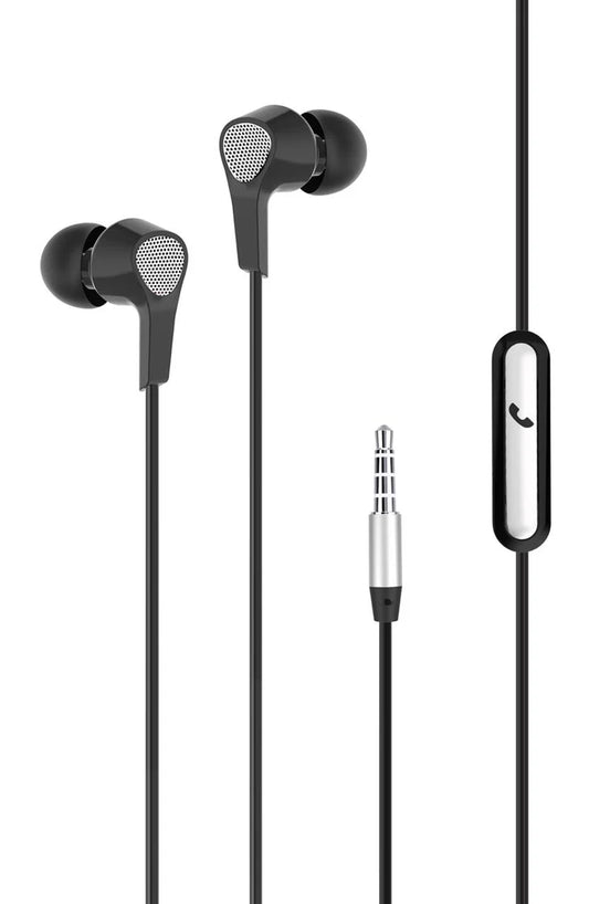 Faster F15 Handsfree black color complete packaging with cable and earphones