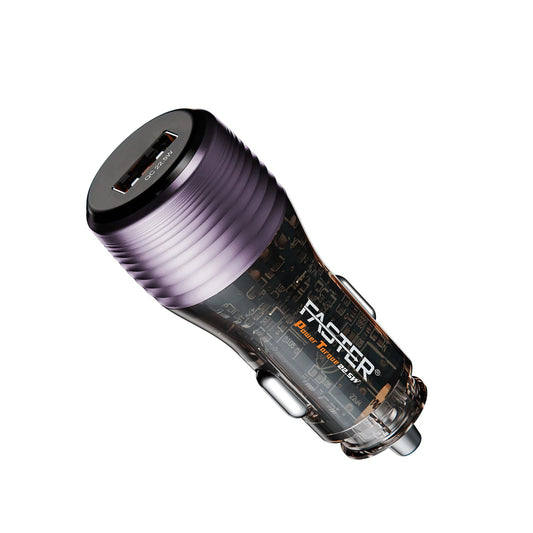 Faster FCC-200 Power Torque Series car charger purple stylish design