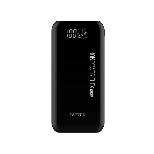 FASTER PF10K 10,000mAh Power Bank Black with PD 20W Fast Charging