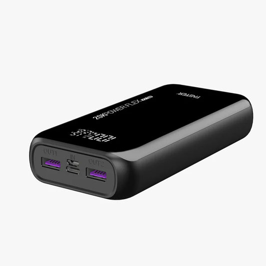 FASTER PF20K 20000mAh Power Bank Black Side View