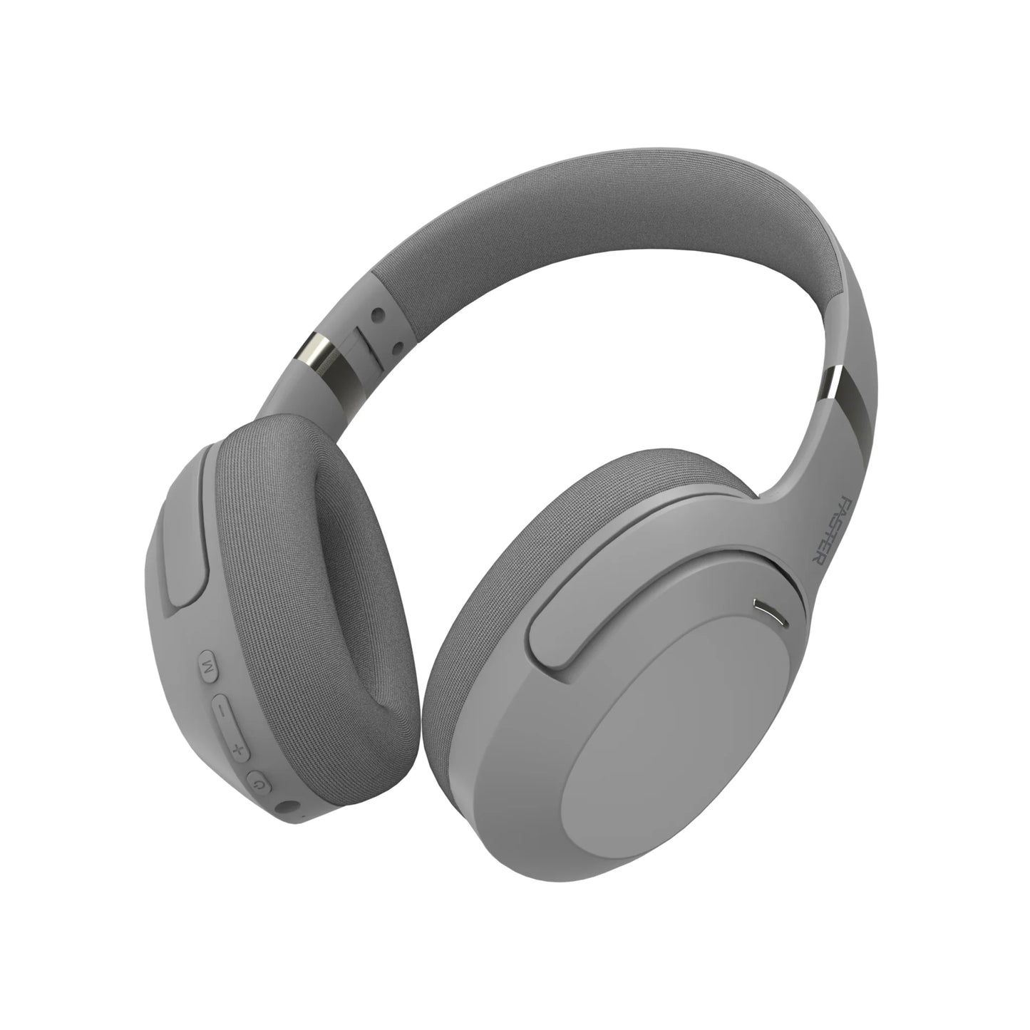 FASTER S6 ANC Over-Ear Wireless Headphones in Gray - Side View
