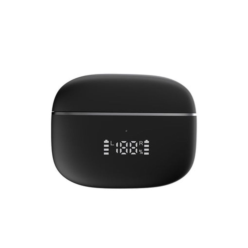 Faster Maverick FBT-210 Black Earbuds angled view