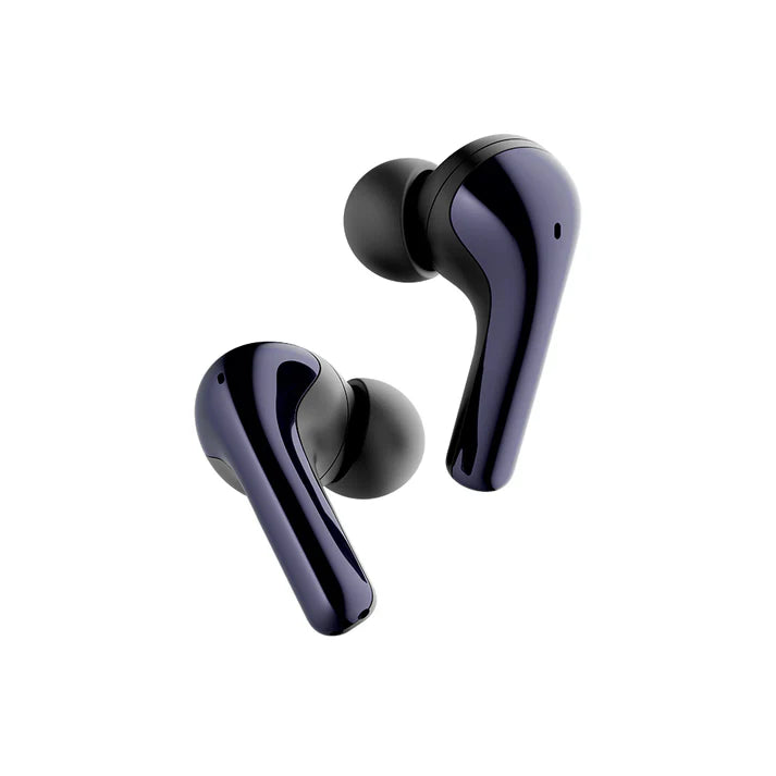 Fusion X Black Wireless Earbuds Side Profile
