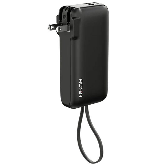 RONIN Arctic R-4050 Power Bank 10000mAh Slim Design in Black