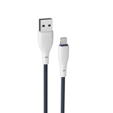 "Durable R-2025 iPhone Cable – Tangle-Free 2.4A Charging with Reinforced Connectors