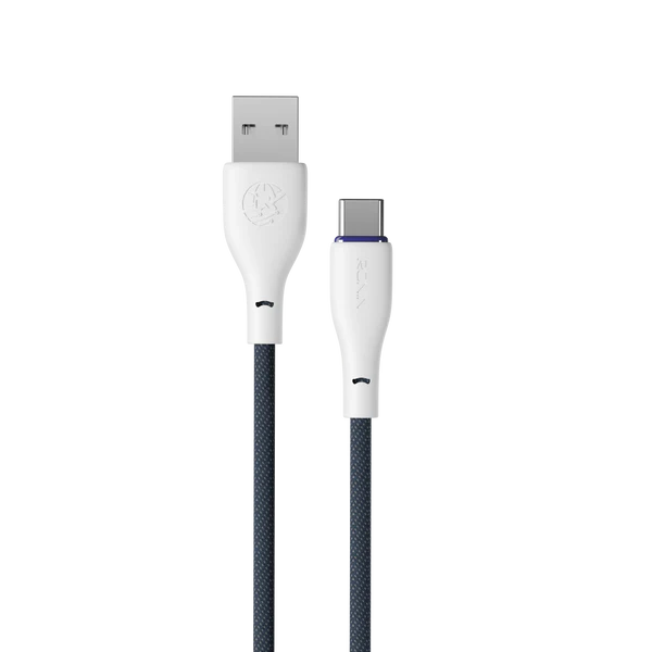 R-2025 Type-C Cable white– 1.2m Braided Fast Charging USB-C Cable