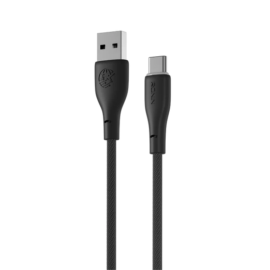 R-2030 Type-C Cable Black – 2m Fast Charging USB-C Cable