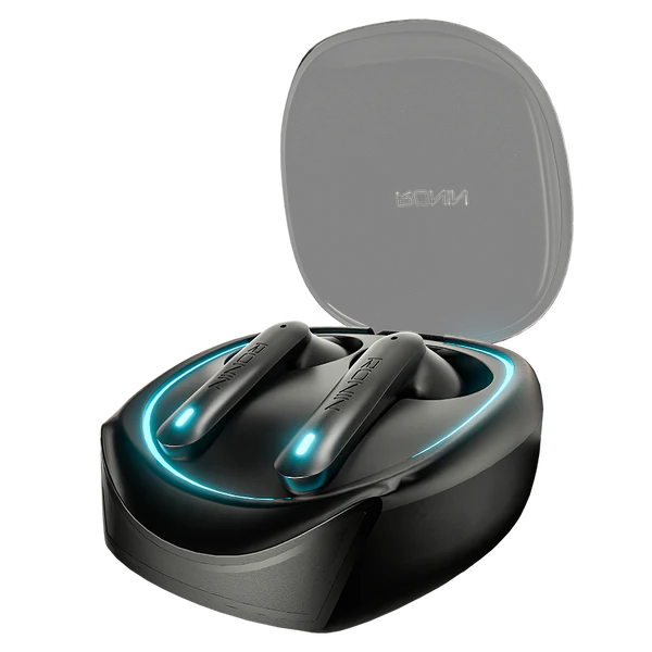 Side view of R-520 Dynasty Earbuds showing sleek build and fit