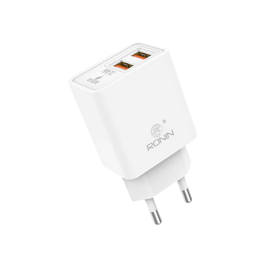R-615 Fast Charger in White — Front View with Compact Design