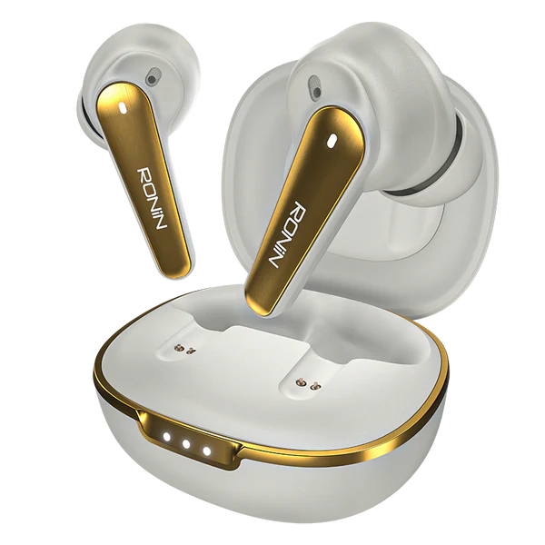 R-7065 Eclipse Earbuds Snow White Front View