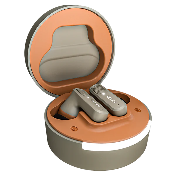 R-7100 Mellow Gray Earbuds with retail box