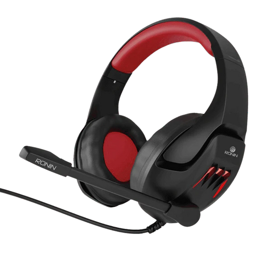R-5500 black wireless foldable headphones with Bluetooth 5.3 and deep bass sound