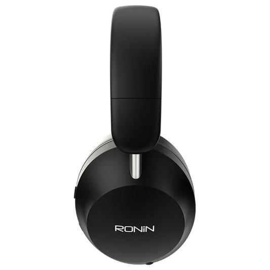 RONiN Magnitude R-1505 headphones in black — minimalist design, 40mm drivers, 10 hours playtime