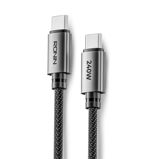 RONIN RUSH R-2050 Black Braided Type-C to Type-C Cable