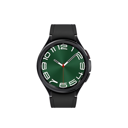 Samsung Galaxy Watch 6 Classic 47mm with rotating bezel and amoled display.