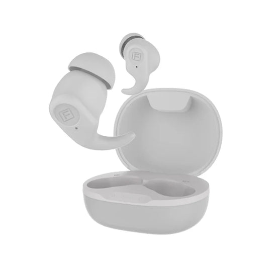 Stud X White Wireless Earbuds with Charging Case Open