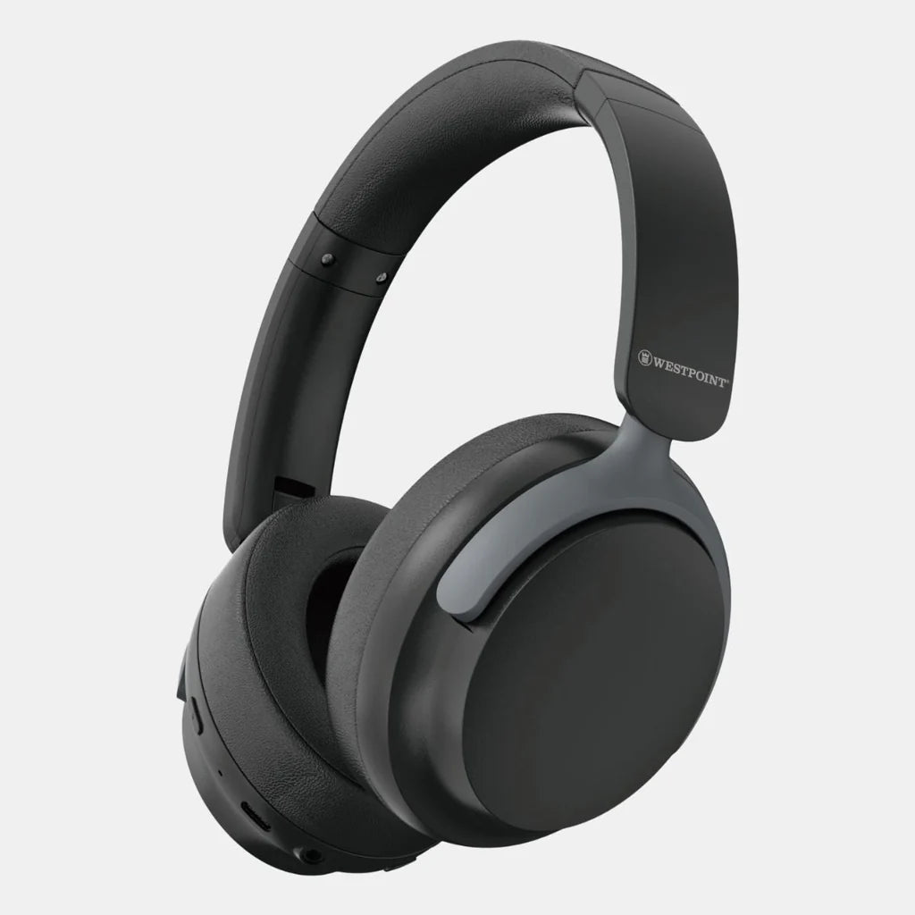 WP-200 Wireless Headphones with 40mm speakers, ANC, Bluetooth 5.3, 36Hrs playtime, and Type-C fast charging