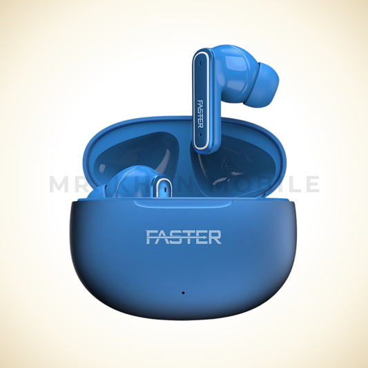 Faster QuestX Wireless Earbuds, ANC+ENC 4mics, Blue, FBT-440