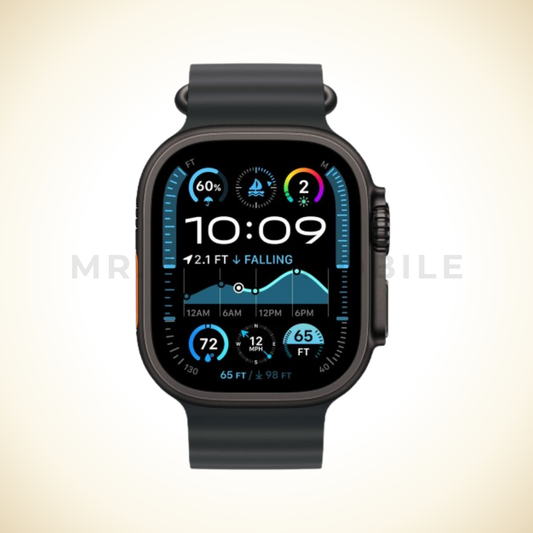 Apple Watch Ultra 2 49MM Black Titanium Case With Black Ocean Band