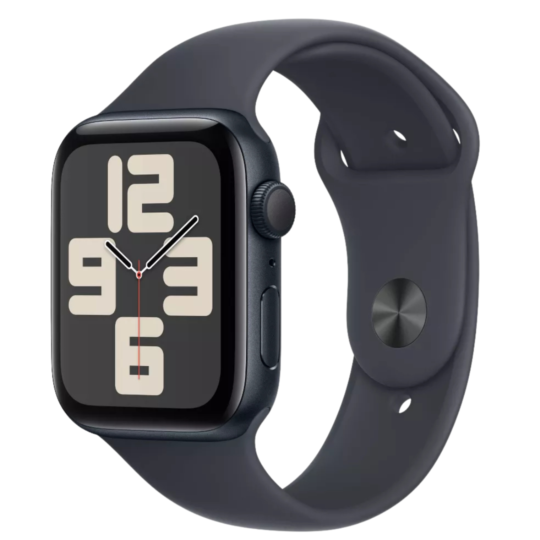 Apple Watch SE 2024 44MM Aluminium Case Black Side Design