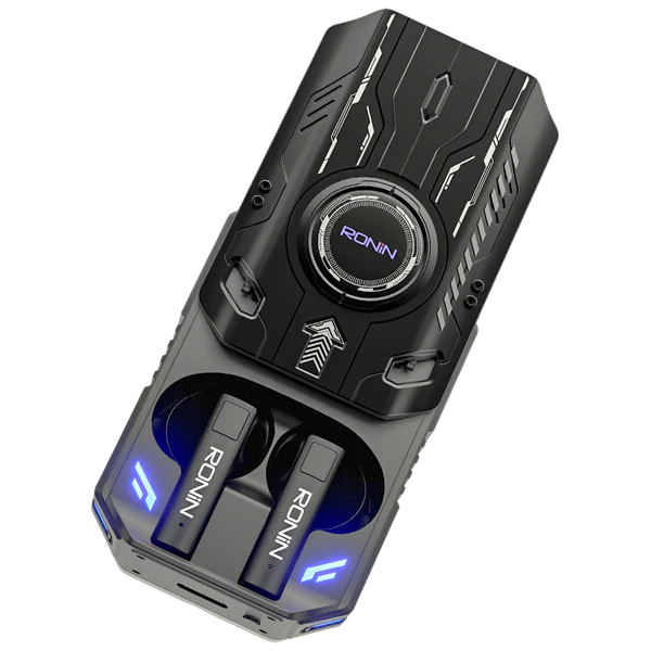Black Dominator R-7035 Gaming Earbuds with RGB lights