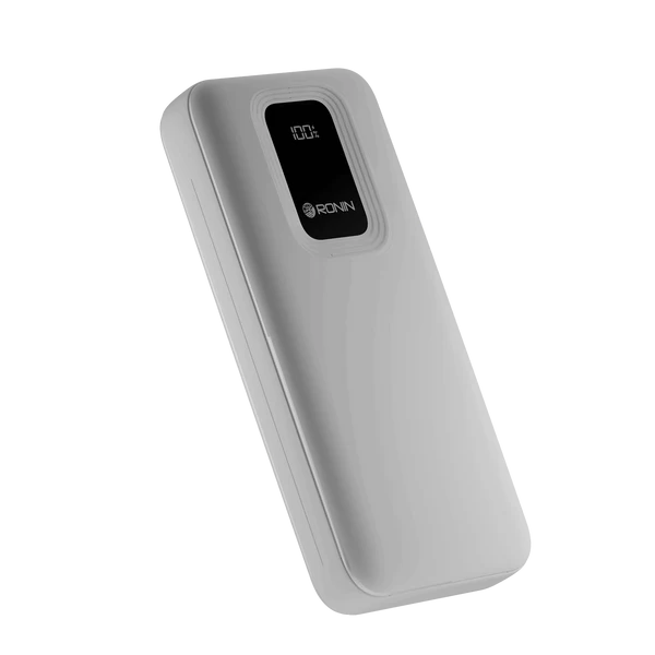 R-4020 Power Bank 10000mAh in Black – Side View