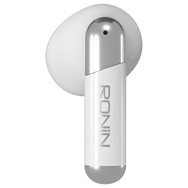 Ronin Snap R-7070 White with Charging Case – Premium Wireless Earbuds