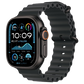 Apple Watch Ultra 2 Black Titanium Case Front View