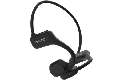 Faster AS18 Bone Conduction Bluetooth Earbuds Black Front View