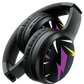 Bluetooth V5.3 ANC Black Headphones — Side Profile Highlighting Adjustable Headband and Cushioned Earcups