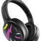 Bluetooth V5.3 ANC Black Headphones — Front View with Sleek Over-Ear Design