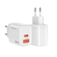 CATALYST R-6025 White Charger — Side Profile Highlighting Sleek and Compact Build