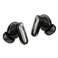 Eminence Earbuds Black side view with sleek design