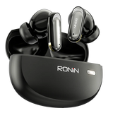 Eminence Earbuds Hybrid ANC in Black color front view