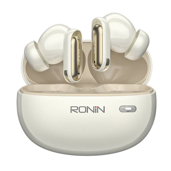 Eminence Earbuds Hybrid ANC in White color front view