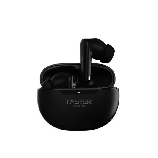 Faster Cruze Pro FBT-100 Black Earbuds with Charging Case