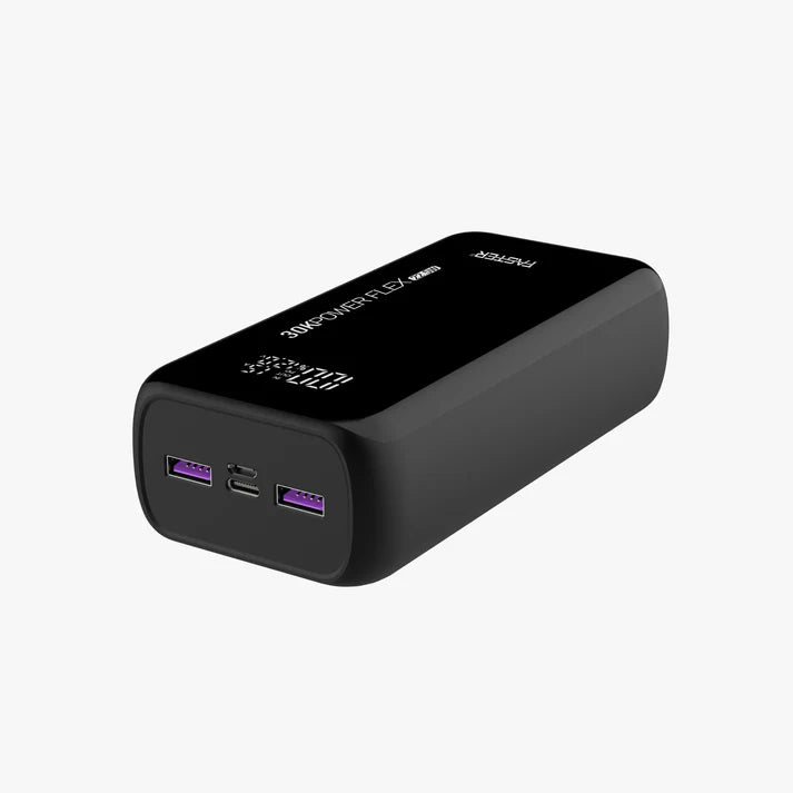 Alt: FASTER PF20K 20000mAh Power Bank Black Side View