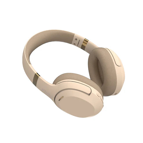 FASTER S6 ANC Wireless Headphones in Beige - Front Angle