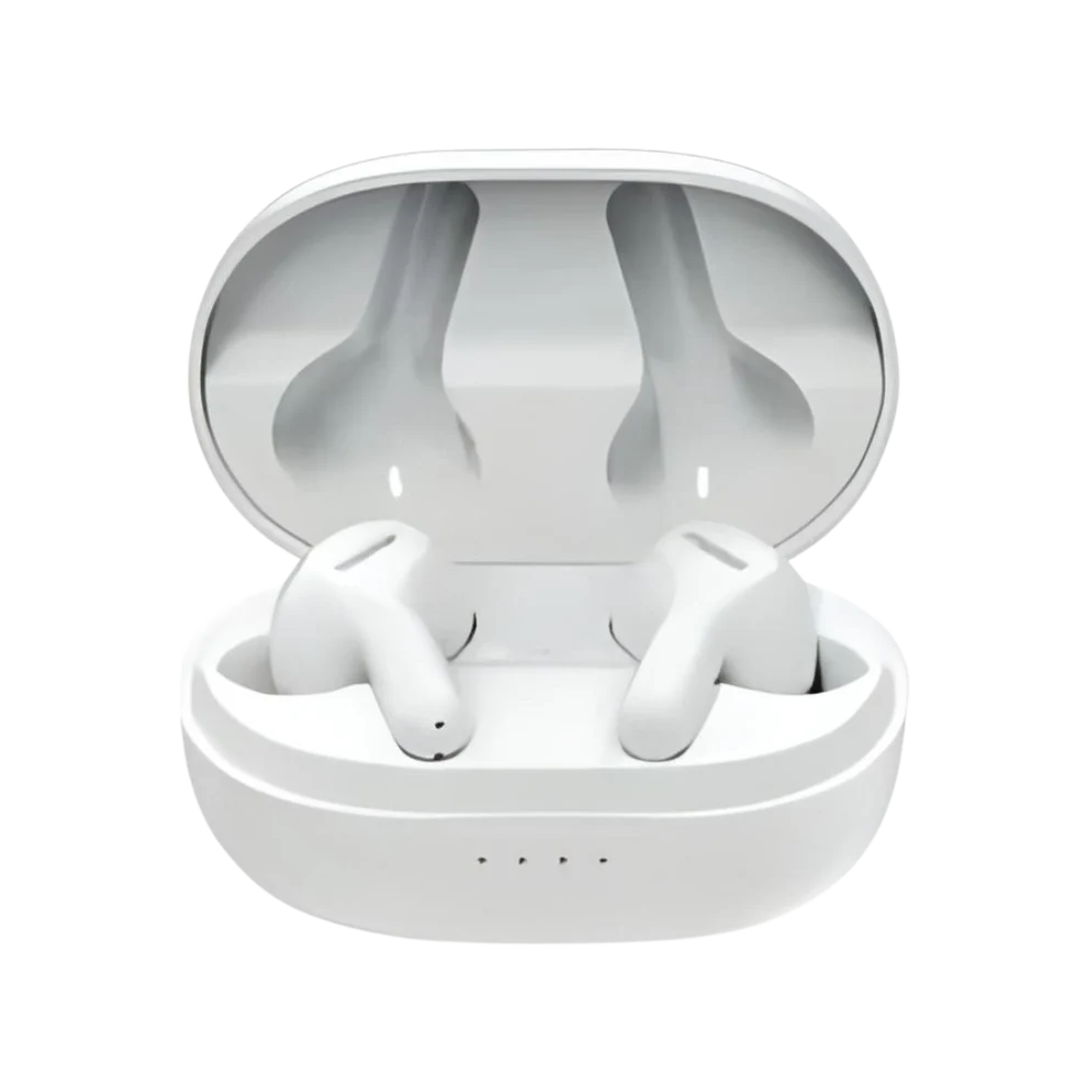 Faster S94 Saver Buds White – Front View