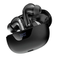 Mystique R-7010 Black Earbuds inside charging case