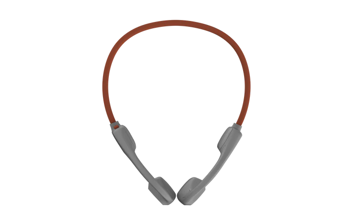 Faster AS18 Bone Conduction Bluetooth Earbuds Orange Front View
