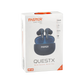 Faster QuestX Wireless Earbuds Black Front View