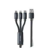 R-2015 3-in-1 Braided Cable Black