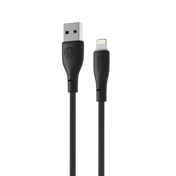 R-2030 Braided iPhone Cable – 2m Fast Charging Lightning Cable