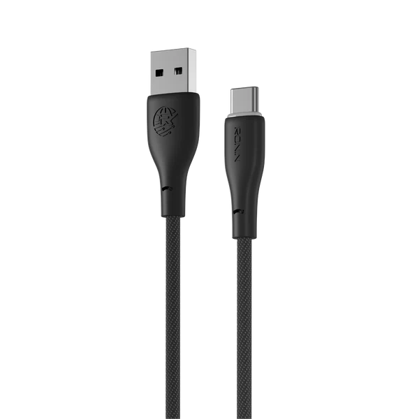 R-2030 Type-C Cable Black – 2m Fast Charging USB-C Cable